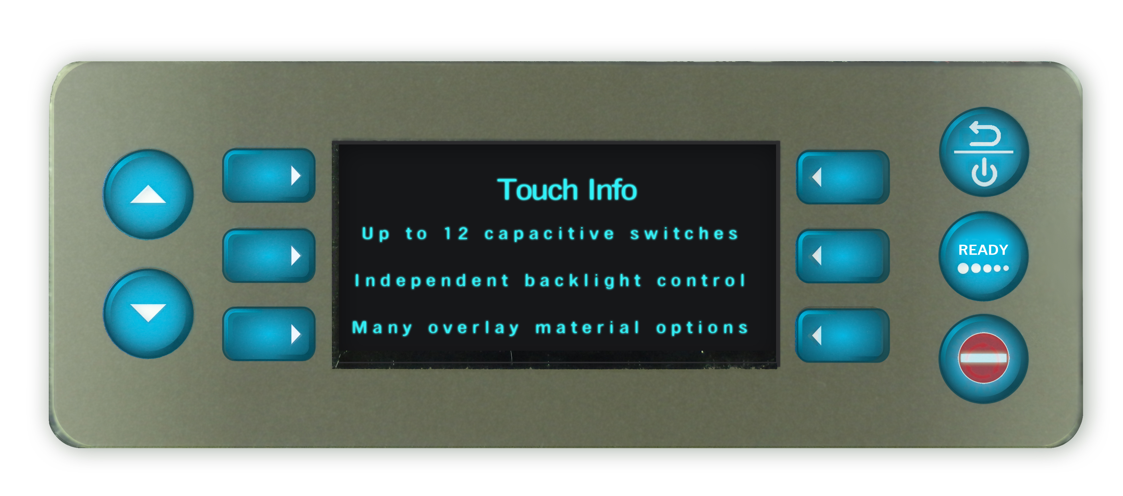 capacitive touch screen overlay